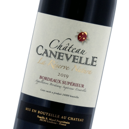 Étiquette du Château Canevelle Rouge - La Réserve Natura